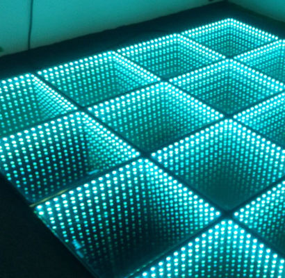 Écran de sol LED de résolution 128×128 avec technologie de traitement des couleurs 16 bits