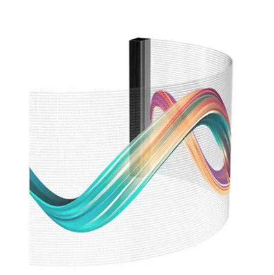90% de transparence Écrans LED à couleur complète 3840hz Affichage murale LED transparent